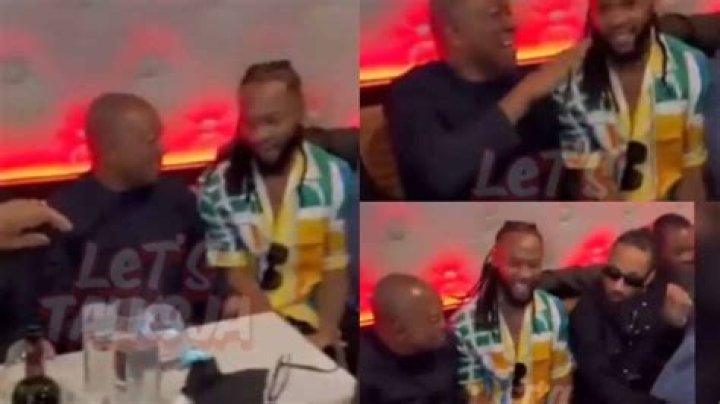
Adorable moment Phyno and Flavour surprise presidential candidate Peter Obi in Washington DC (Video) 