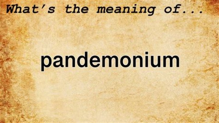 At does pandemonium mean?