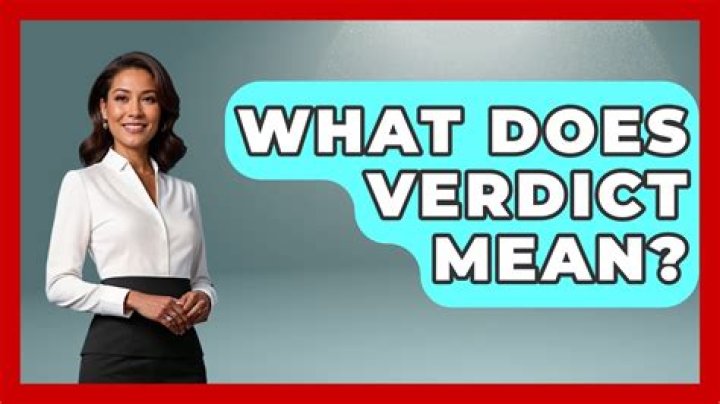 At does verdict mean?