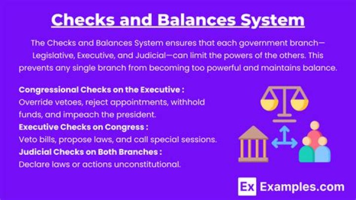 By system of checks and balances?