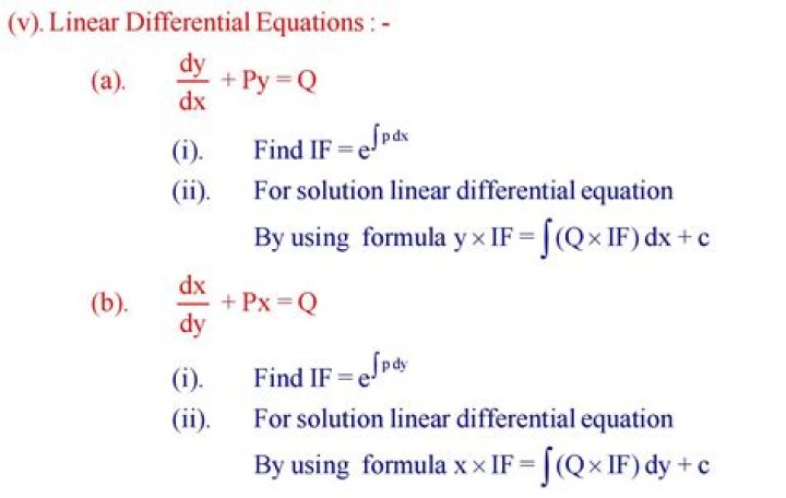By the differential equation?