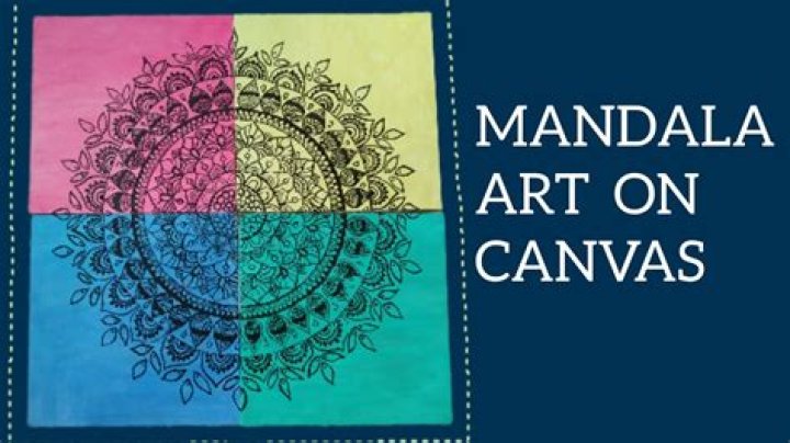 Can mandala art be done on canvas?