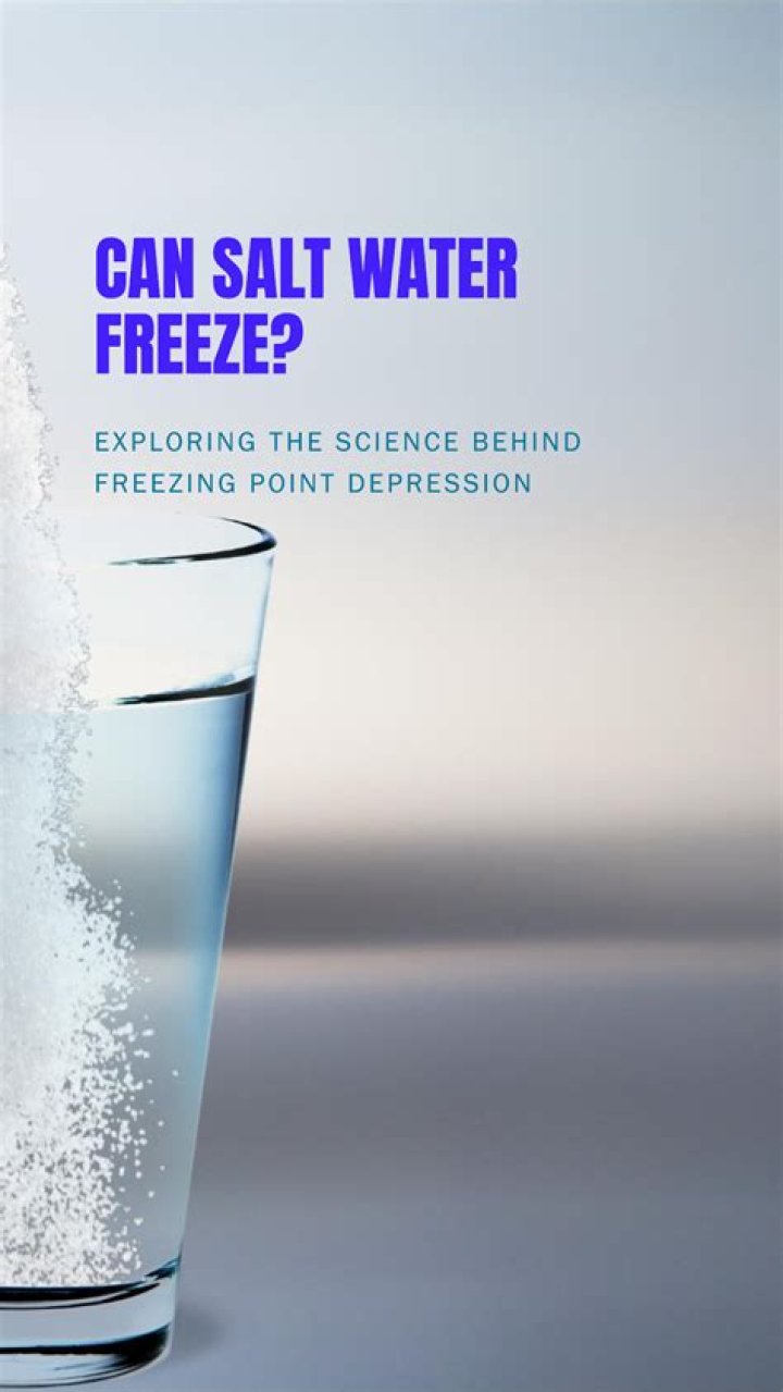Can salt water freeze?