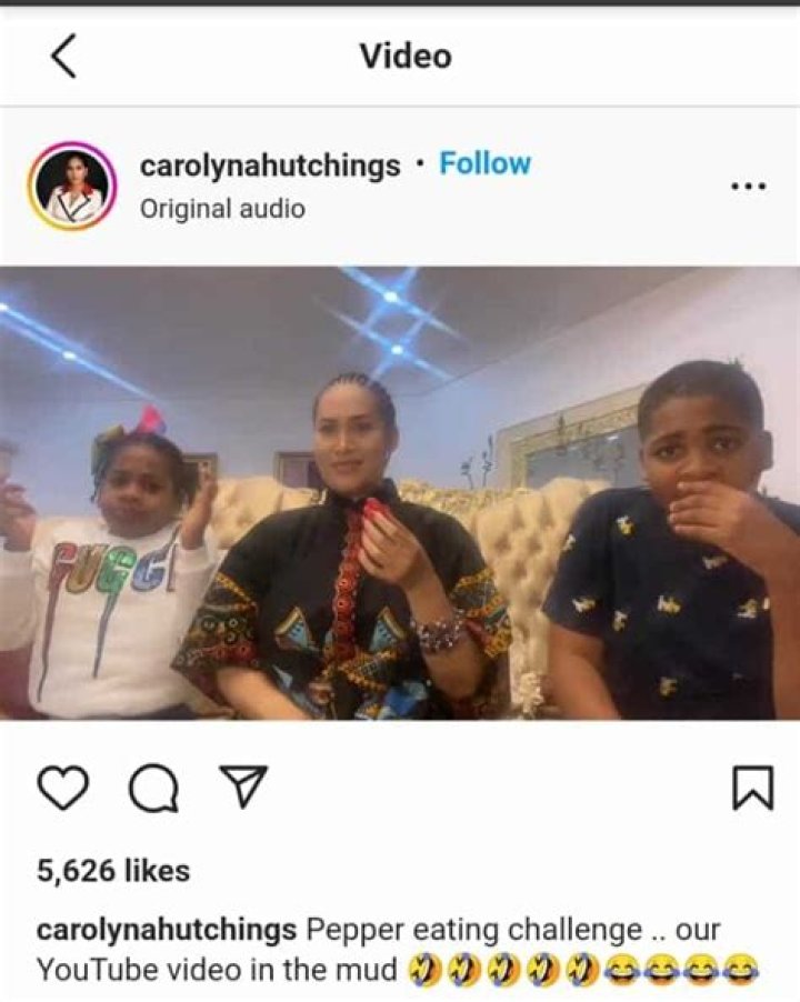 
Carolina danjuma and kids thrill fans as they join pepper eating challenge 