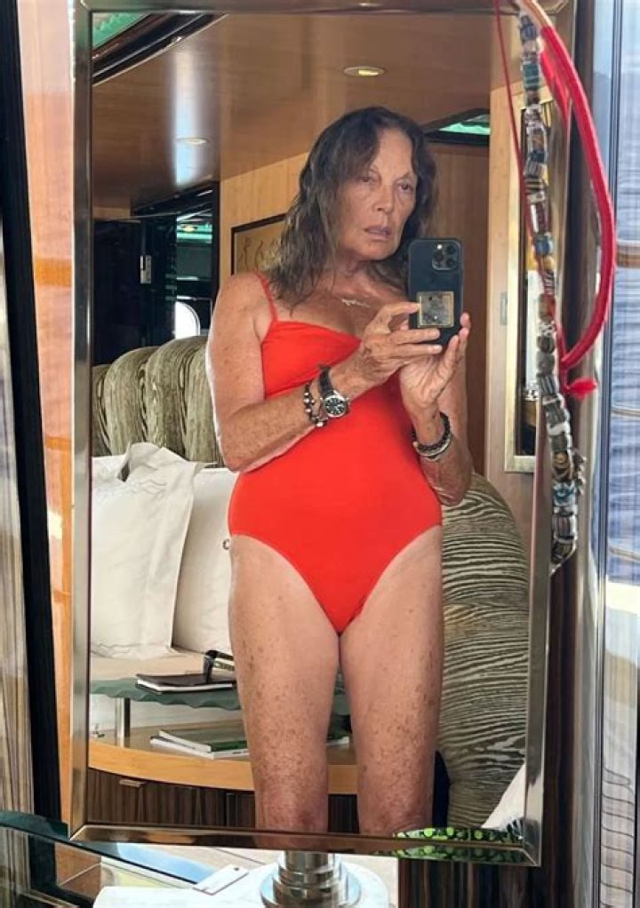 
Diane Von Furstenberg Shares Swimsuit ‘Selfie At 75,’ Says She’s ‘Trying To Own It’ 