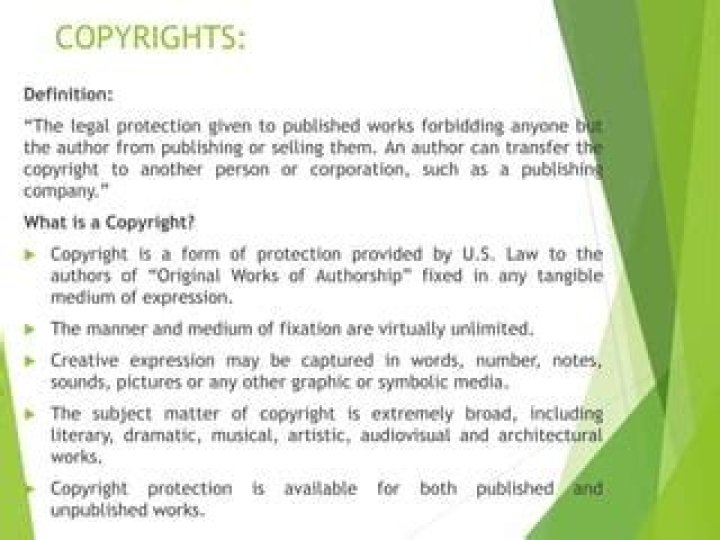 Does copyright protection unpublished works?