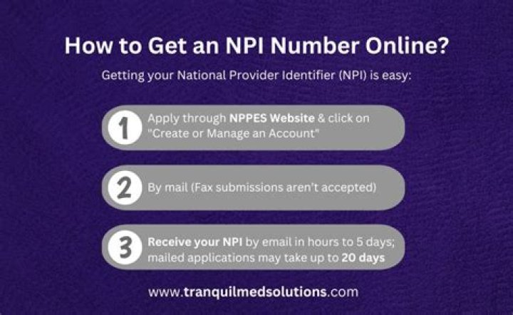 Does cota need npi number?