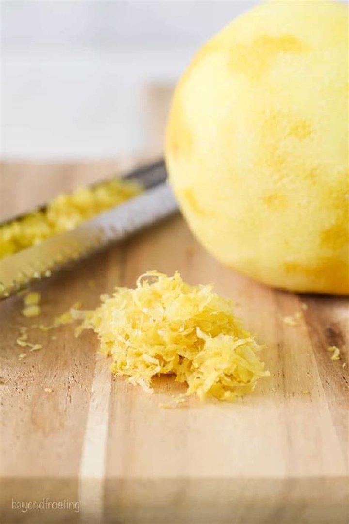 Does one lemon zested mean?