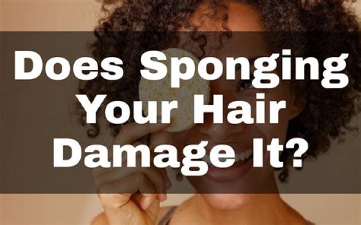 Does sponging your hair damage it?