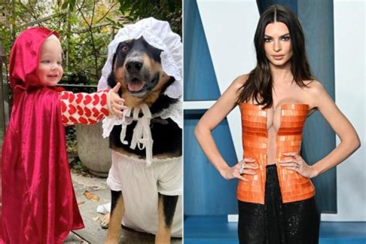 
Emily Ratajkowski’s Son Wears Red Cape for Halloween — as Their Dog Dresses Like the Big Bad Wolf 