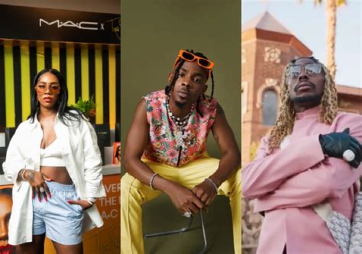 
“Every track been sounding the same” – Speculations as Asake, Tiwa and Young Jonn spotted in studio 