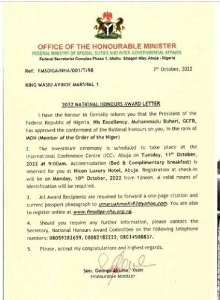 
Federal government to honor music Maestro, Kwam1 with MON award 