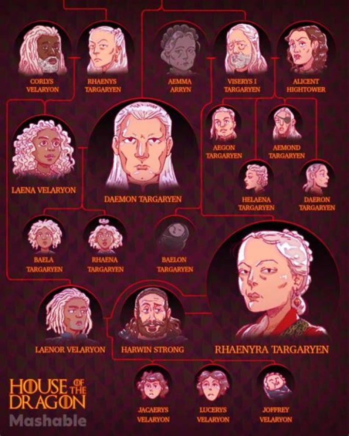
House Of Dragon Princess Rhaenyra Targaryen Family Tree- Mother Aemma And Father Aemon Targaryen 