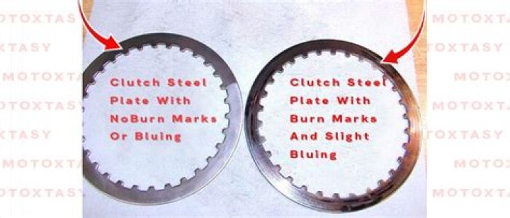 How clutch plate gets damaged in bike?