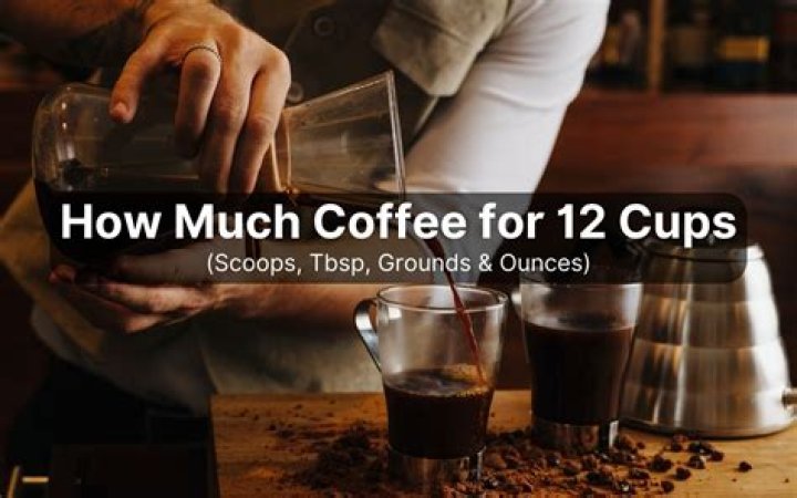 How much coffee grinds for 12 cups?