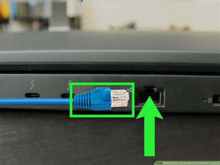 How to connect ethernet to laptop?