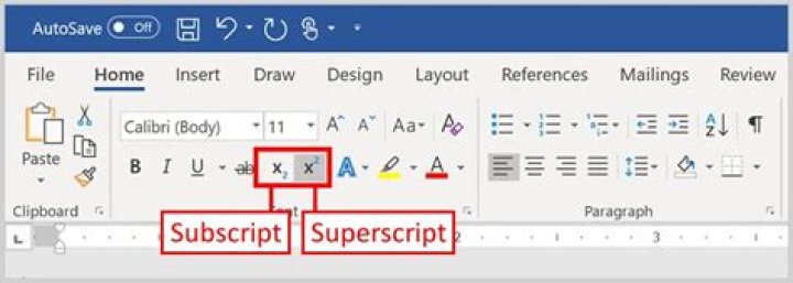 How to do superscript in word?