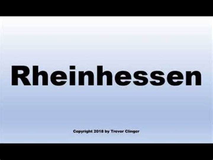 How to pronounce rheinhessen?
