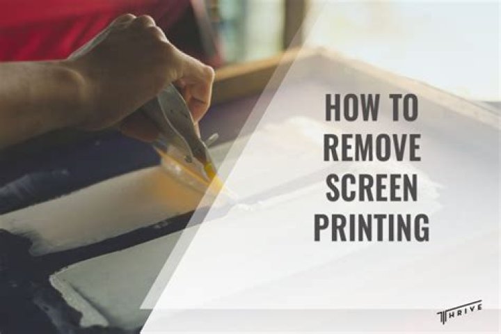 How to remove screen printing from canvas bag?