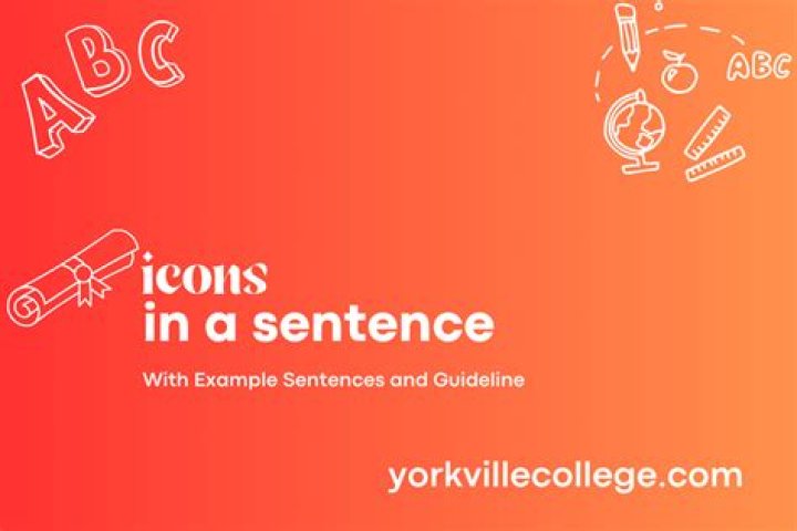 How to use icons in a sentence?