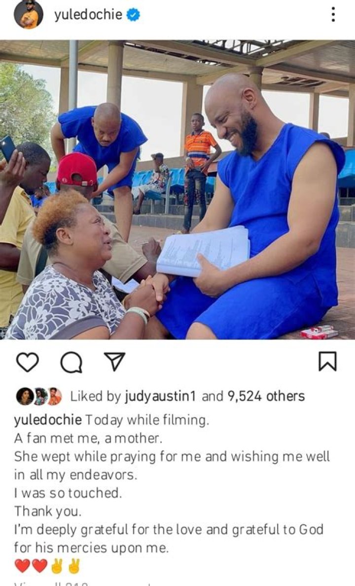 
“I Was So Touched” Yul Edochie Reveals The Surprising Thing An Elderly Female Fan Did To Him 