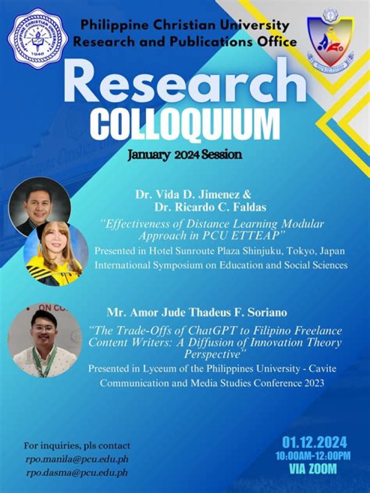 In a research colloquium?