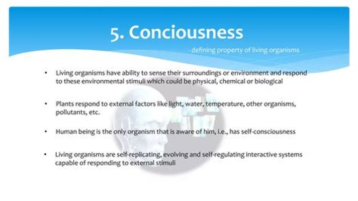 Is consciousness a defining property of living organisms?