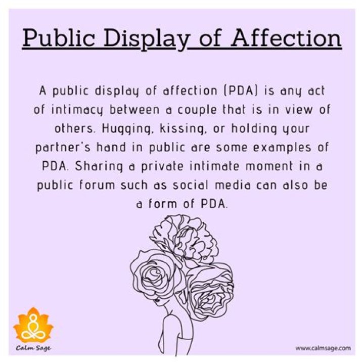 Is display of affection?