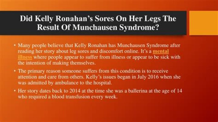 
Kelly Ronahan Story: Munchausen By Internet Leading Her To Lose Her Legs 