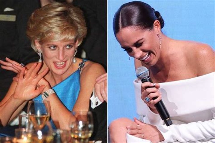 
Meghan Markle Wears Princess Diana’s Dazzling Aquamarine Ring to Accept Humanitarian Award 