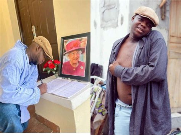 
‘Ment Or Malaria’ – Reactions As Comedian Cute Abiola Opens Condolence Register For Late Queen Elizabeth 