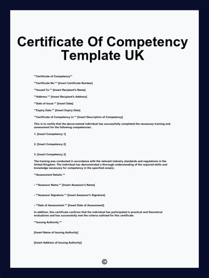 On certificate of competency?