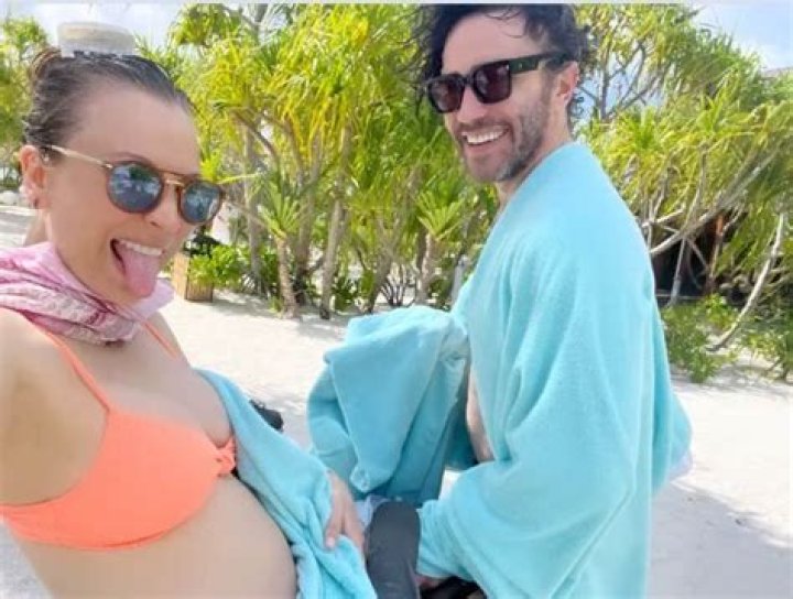 
Pregnant Kaley Cuoco Bares Her Baby Bump in Vacation Polaroids with Boyfriend Tom Pelphrey 
