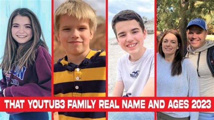 That Youtub3 Family Ages 2023 and Names
