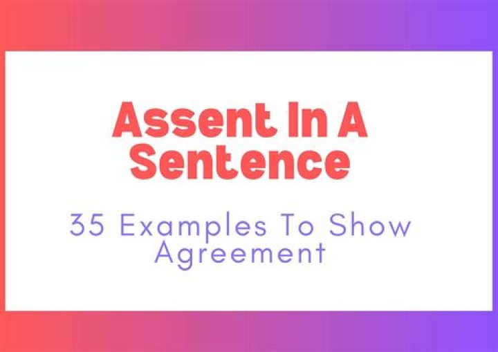 What's assent in law?