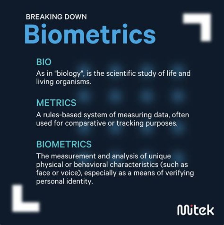 What are biometrics used for?