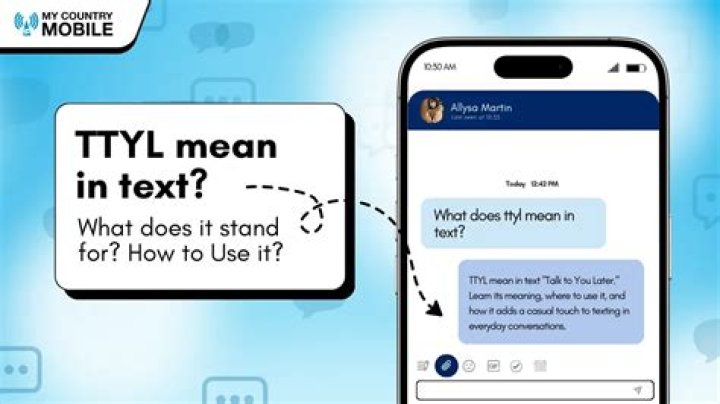 What does ttyl mean?
