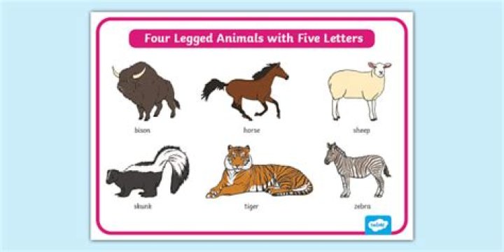 What is a four legged animal called?