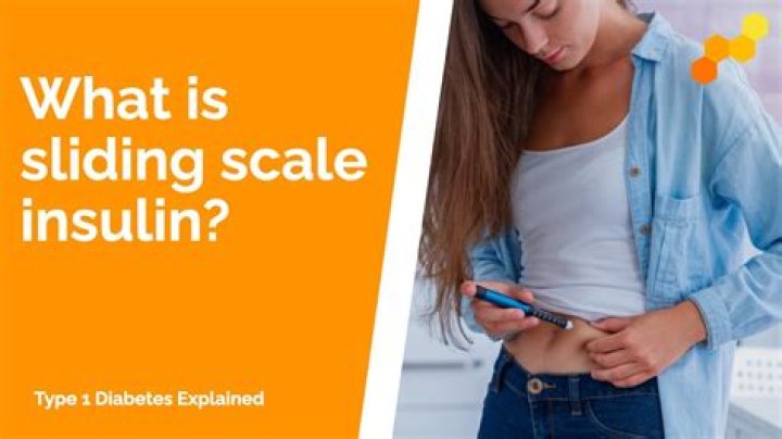 What is a sliding scale for diabetes?