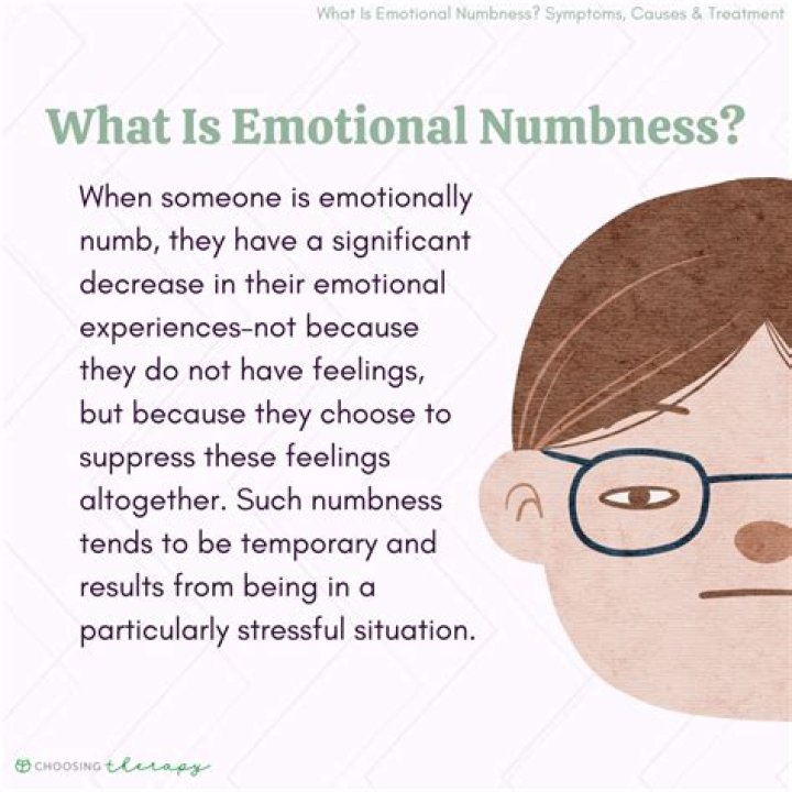 What is emotional deadness?