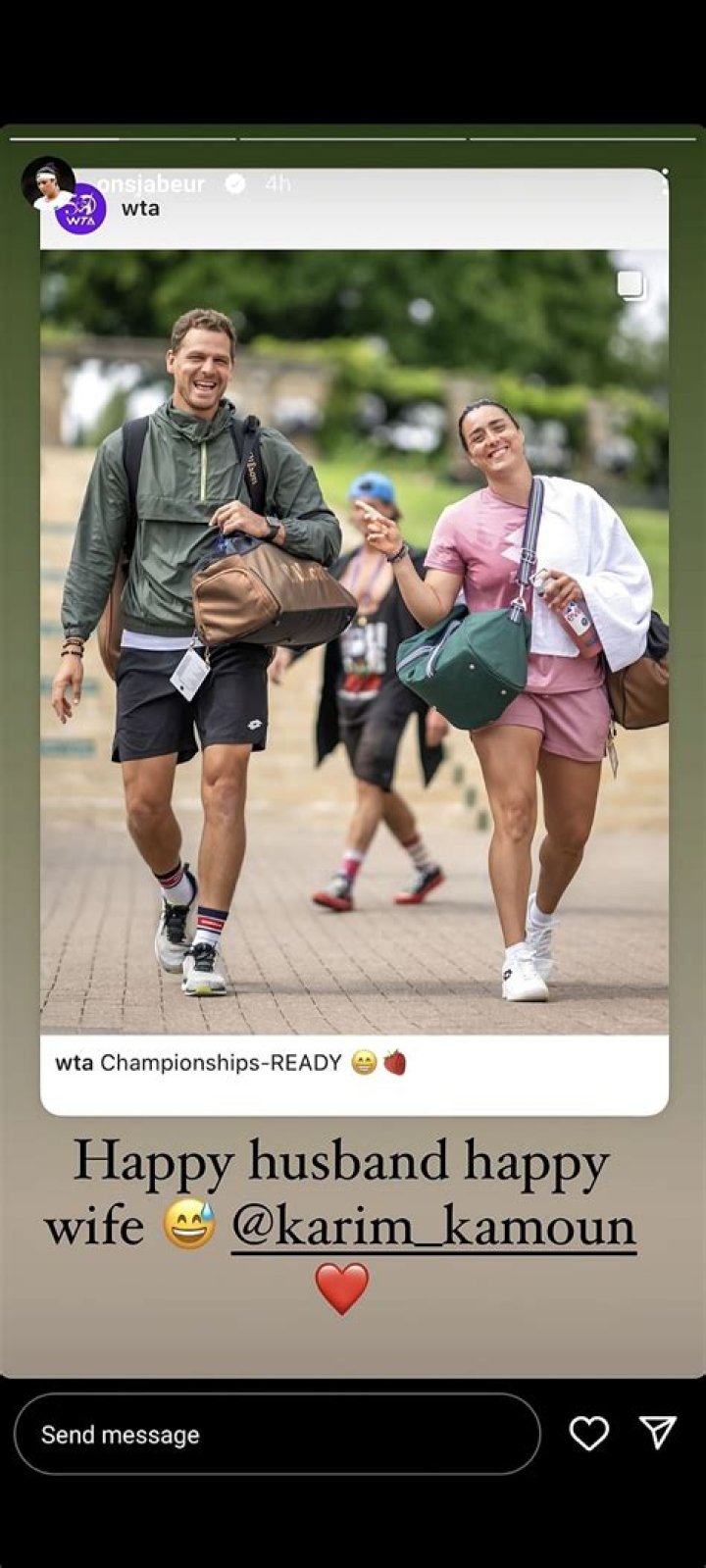 What Is Ons Jabeur Religion? Husband Karim Kamoun Seems Muslim, Parents Nationality Details