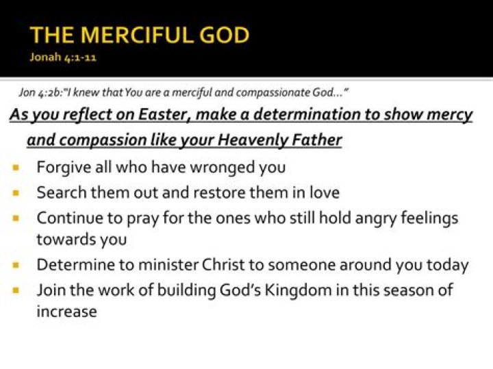 What is the meaning of god is merciful?