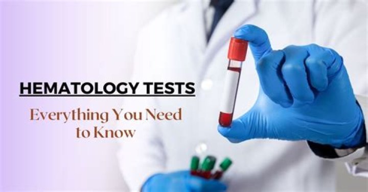 What tests are done in hematology?