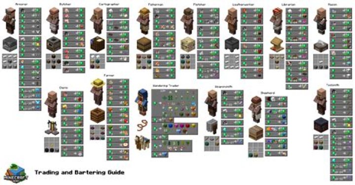 What villager trades iron?