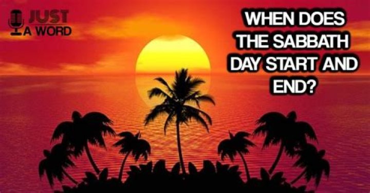 When does shabbat end?