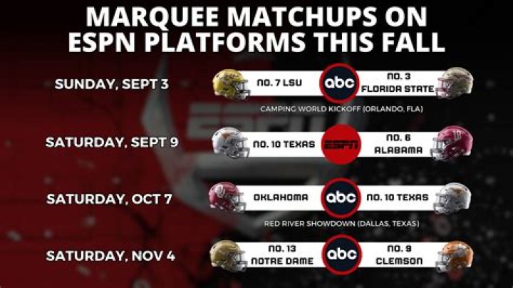 When is marquee matchups released?