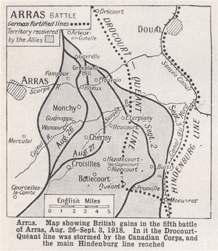 When was the battle of arras?