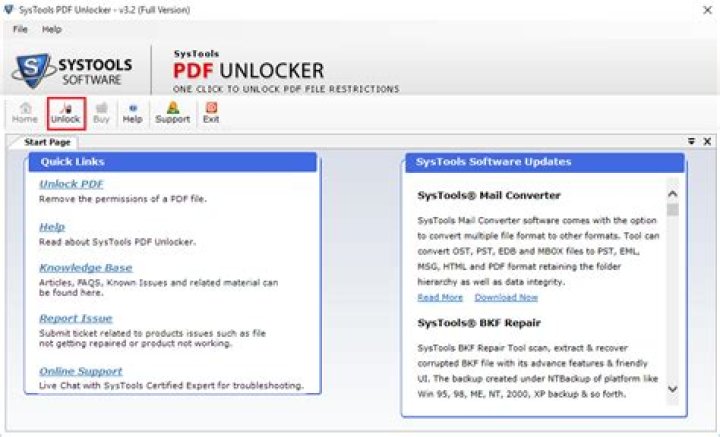 Where is pdf unlocker?