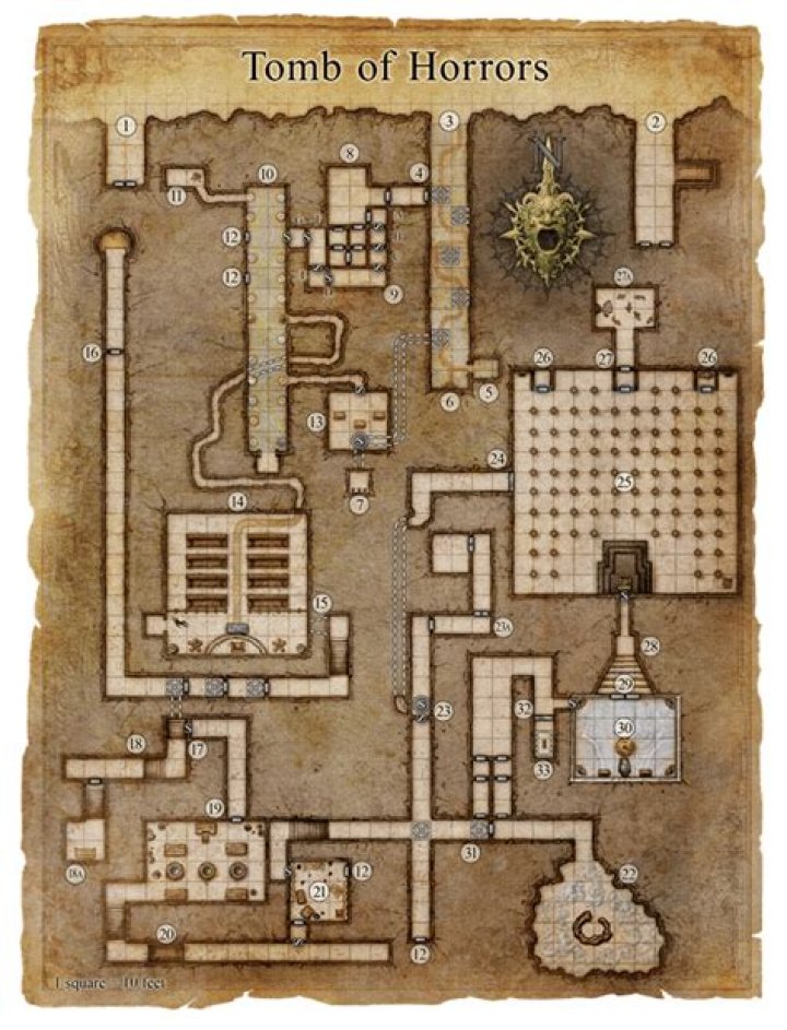 Where is the tomb of horrors?
