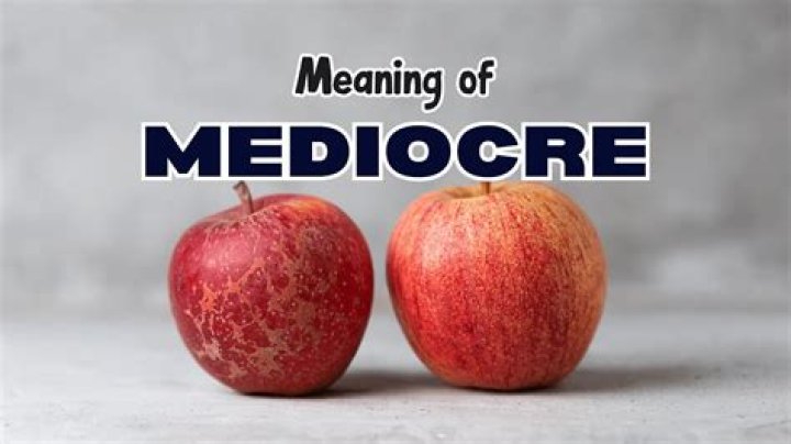 Where is the word mediocre from?